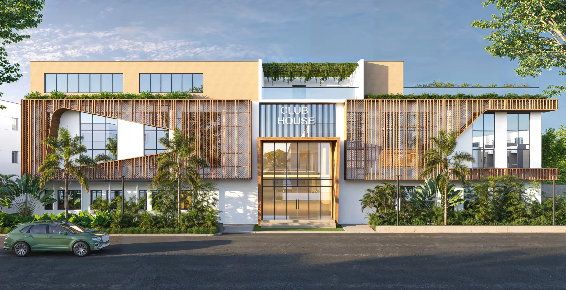 Northscape clubhouse front elevation