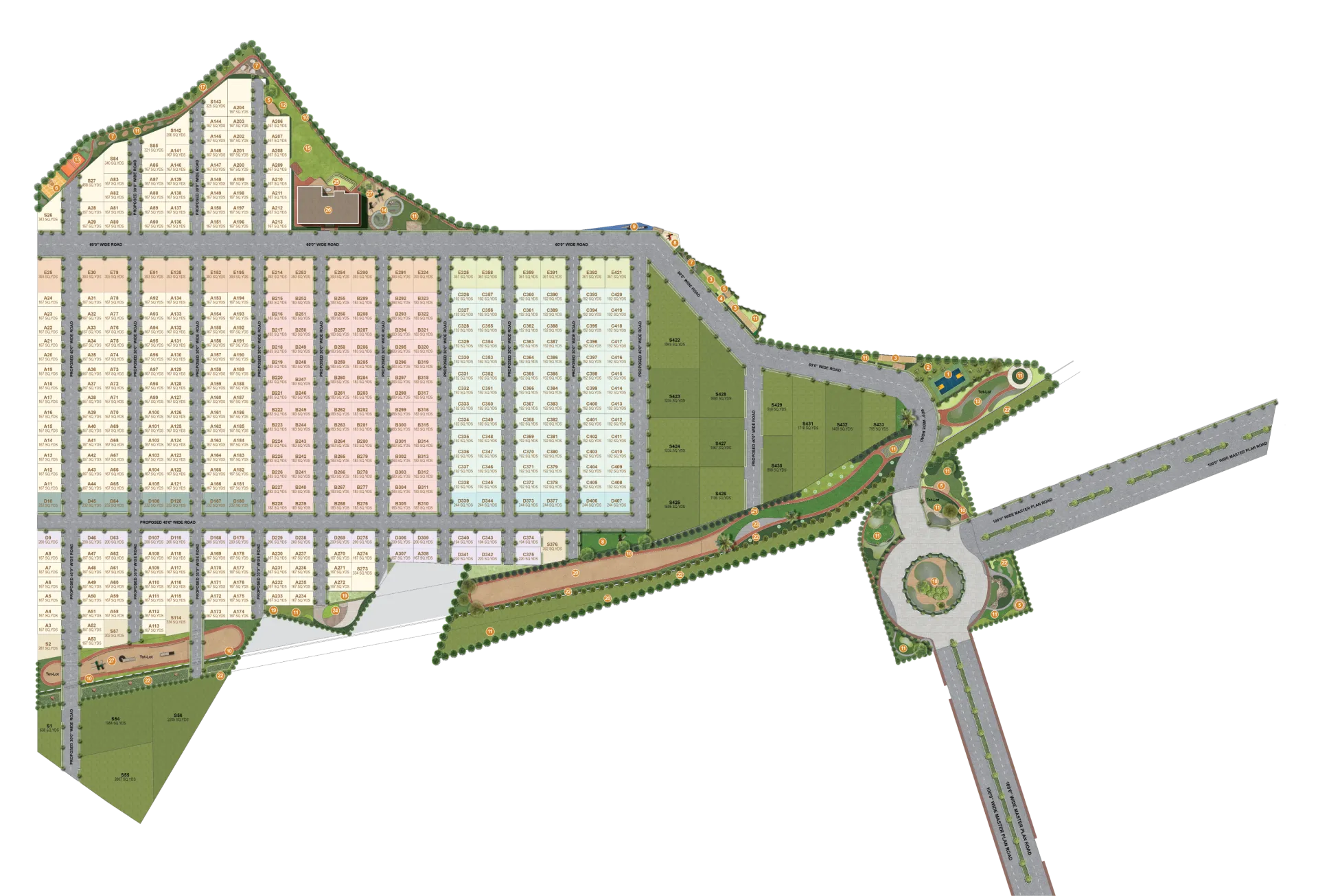 Detailed Kesineni Northscape master plan