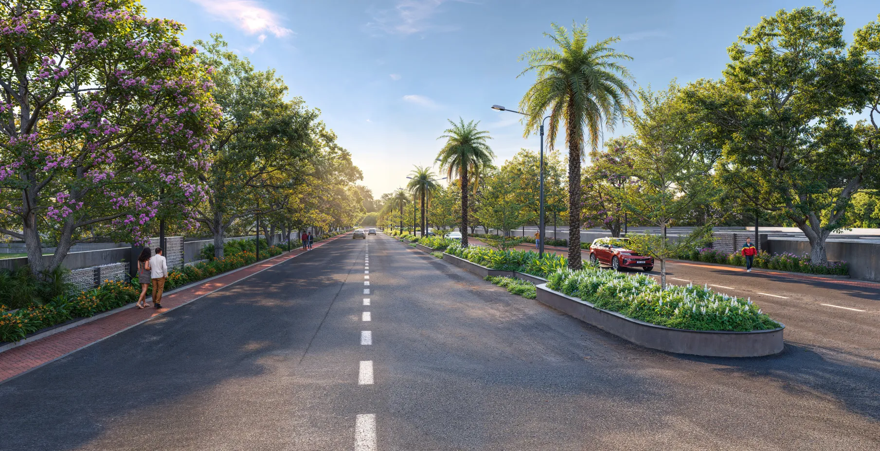 Northscape landscaped boulevard