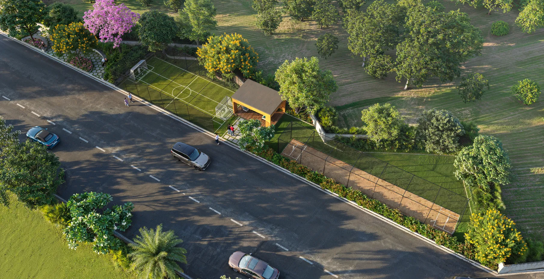 Northscape sports and recreation area aerial view